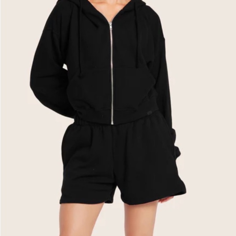 Set Active Classic Vintage Sweat Shorts Small Black